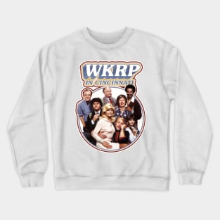 Join the Cast of WKRP in Cincinatti! Crewneck Sweatshirt